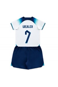 Engeland Jack Grealish #7 Babytruitje Thuis tenue Kind WK 2022 Korte Mouw (+ Korte broeken)